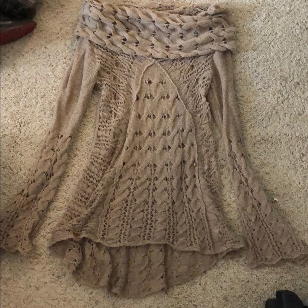 Free People Long Sleeve Knitted Tunic